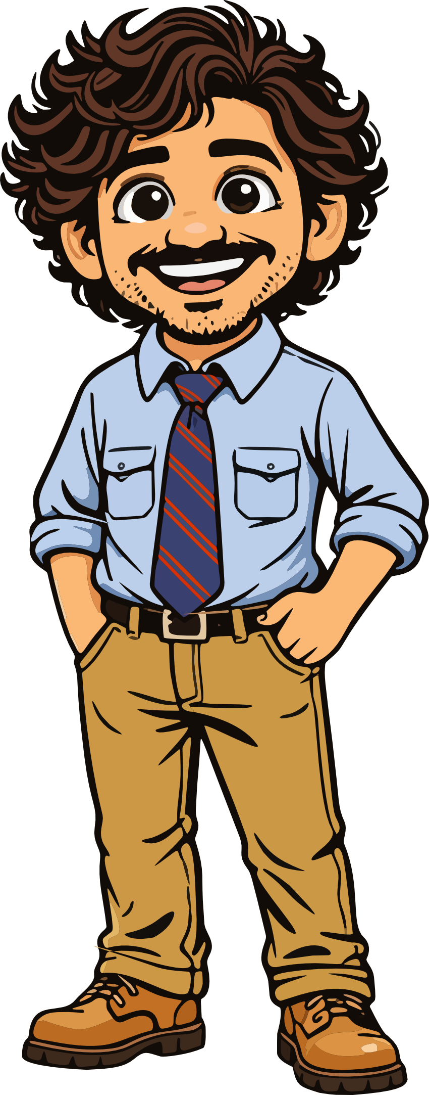 Market Ralph mascot illustration